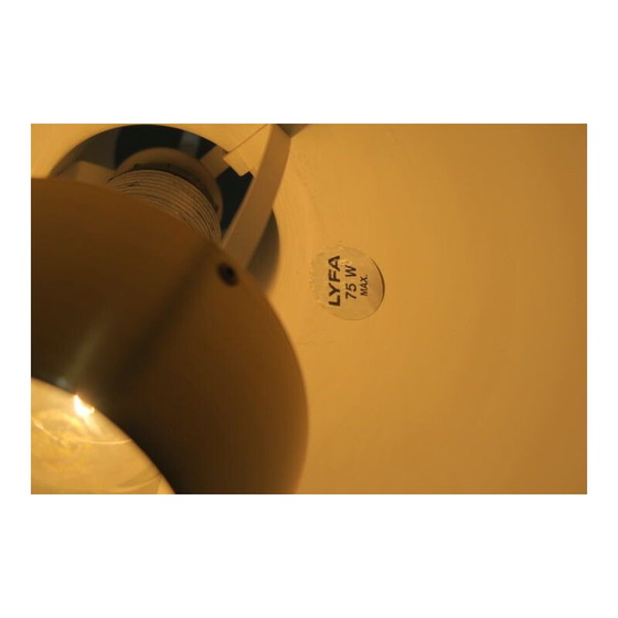 Image 1 of Vintage messing hanglamp Lyfa, Deens 1960