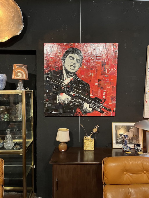 Tony Montana schilderij