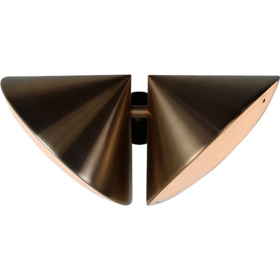 Image 1 of Vintage dubbele kegel wandlamp C1650 van Maija Liisa Komulainen voor Raak, Nederland 1960
