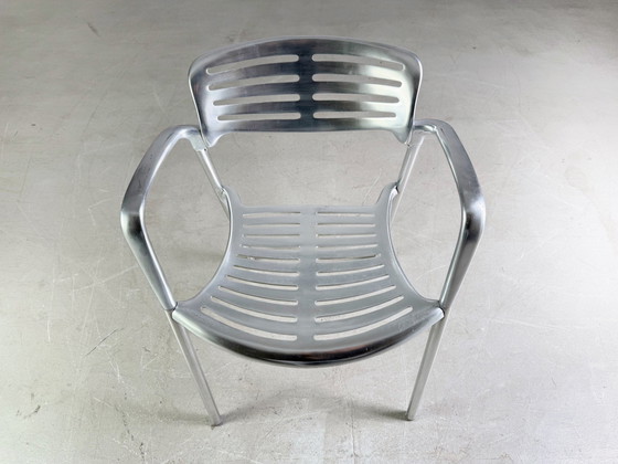 Image 1 of Set van 4 Toledo stoelen Amat-3 Jorge Pensi aluminium design tuinstoel