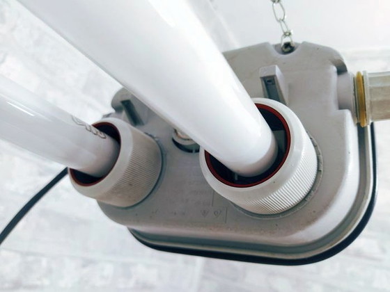 Image 1 of Grote vintage hanglamp - industriële neon balustrade - Loft - 1970