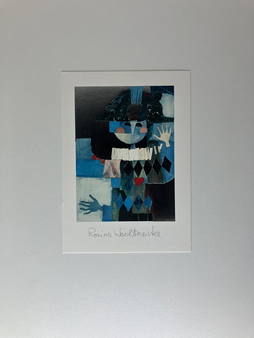 Prent Van Rosina Wachtmeister - De Blauwe Harlekijn