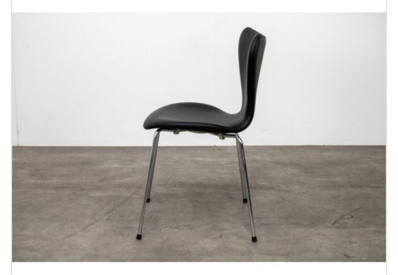 Image 1 of 6x Fritz Hansen butterfly leren stoelen