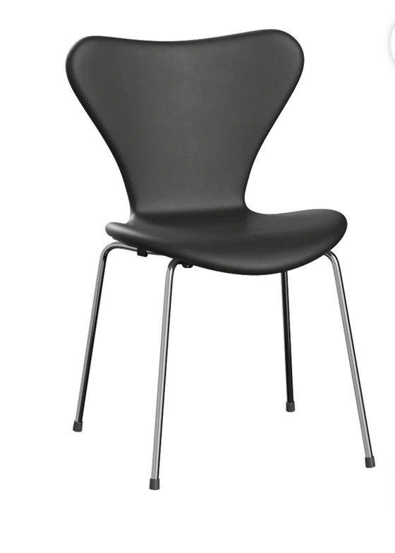 Image 1 of 6x Fritz Hansen butterfly leren stoelen