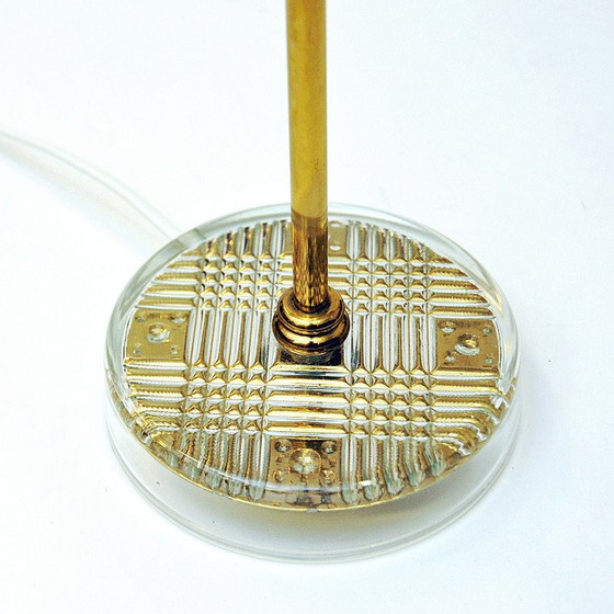 Image 1 of Paar vintage Zweedse messing tafellampen van M.E Eskilstuna, jaren 1960