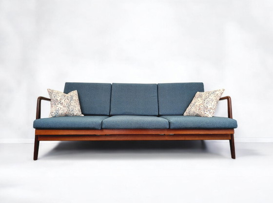 Image 1 of 3-zits Vintage Gestoffeerde Sofa