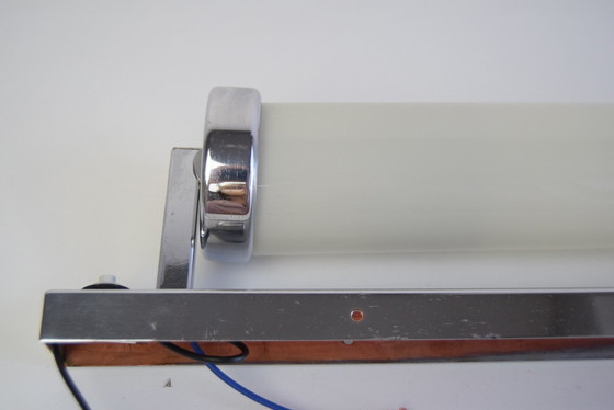 Image 1 of Bauhaus of Functionalistische wandlamp in chroom, jaren 1930