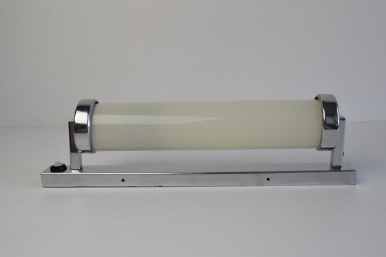 Image 1 of Bauhaus of Functionalistische wandlamp in chroom, jaren 1930