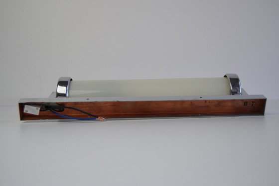Image 1 of Bauhaus of Functionalistische wandlamp in chroom, jaren 1930