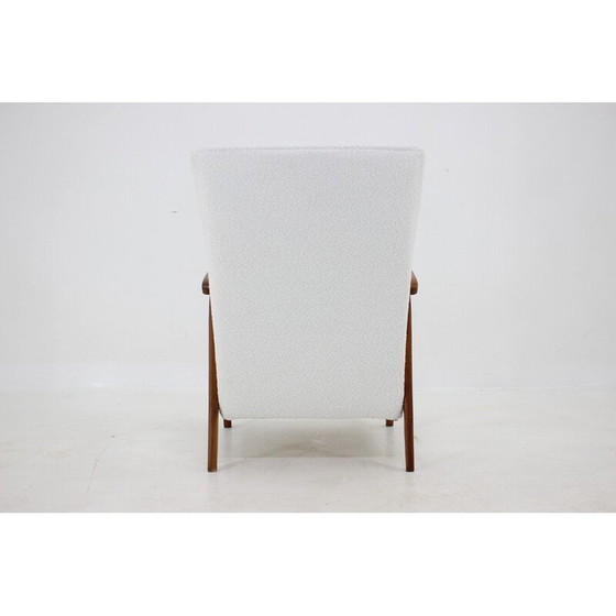 Image 1 of Vintage italiaanse fauteuil in krullende stof, jaren 1960