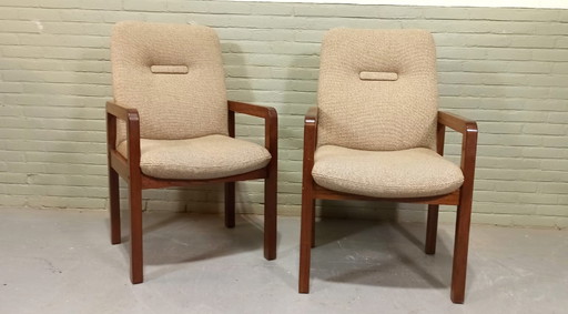 2x Vintage design fauteuil
