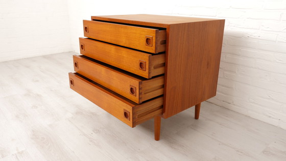 Image 1 of Vintage Deense teak ladekast | 4 lades