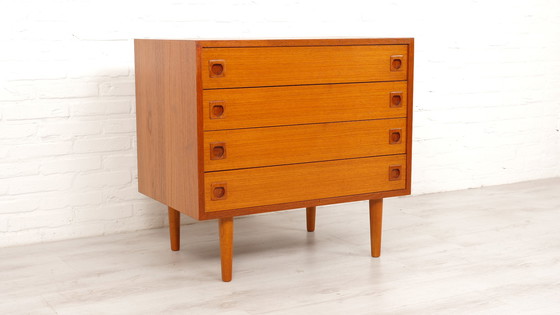 Image 1 of Vintage Deense teak ladekast | 4 lades