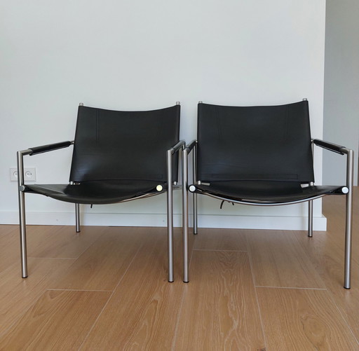 2x Martin Visser SZ 02 fauteuils