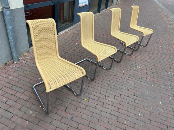 Image 1 of 4x Vintage Roofs stoelen, set