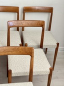 6x Lübke vintage eetstoelen