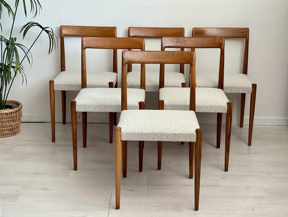 Image 1 of 6x Lübke vintage eetstoelen