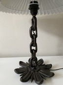 Vintage chain gietijzeren tafellamp