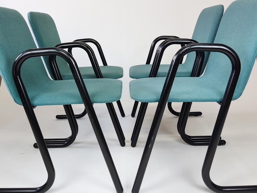4x Mid century Memphis Milano Italiaans design stoel