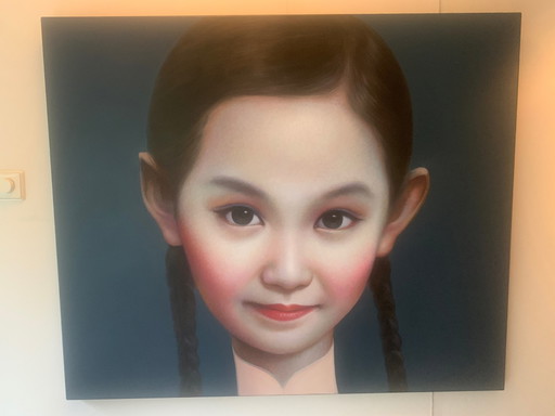 'Beijing Girl', Zhang Xiang Ming – schilderijen tekeningen, Figuratief