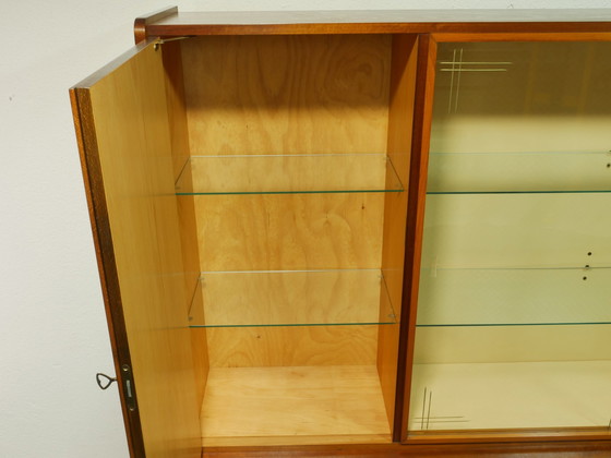 Image 1 of Vintage highboard / woonkamer kast met vitrinekast, jaren 60, Duitsland