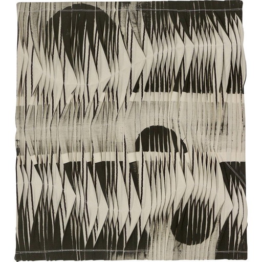 Vintage schilderij met golf- en reliëfeffect