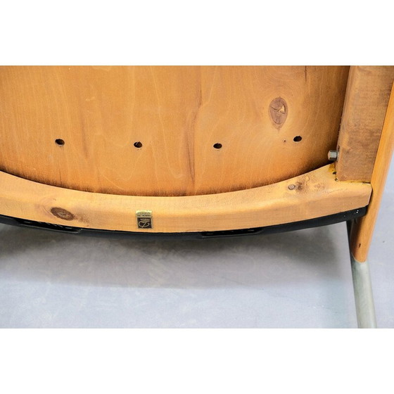 Image 1 of Vintage leren en metalen fauteuil van Sven Ivar Dysthe voor Dokka Møbler, 1960