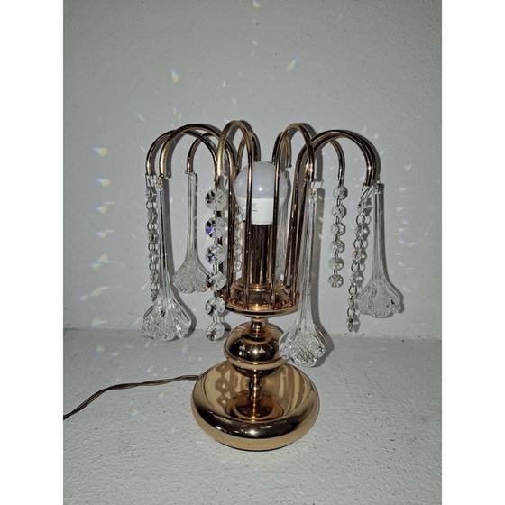 Image 1 of Italiaanse vintage watervallamp van Murano kristal, jaren 1960-1970