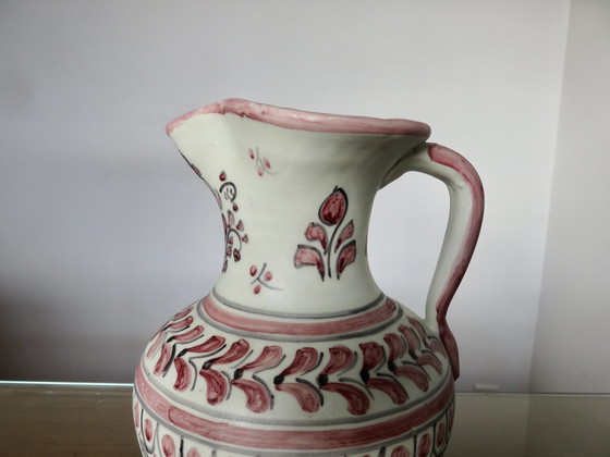 Image 1 of Keramische Pitcher "Talavera" Gesigneerd, Spanje, jaren 50 60