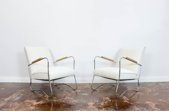 Image 1 of Paar Mid Century Fauteuils Door Fmw, Polen, 1950'S