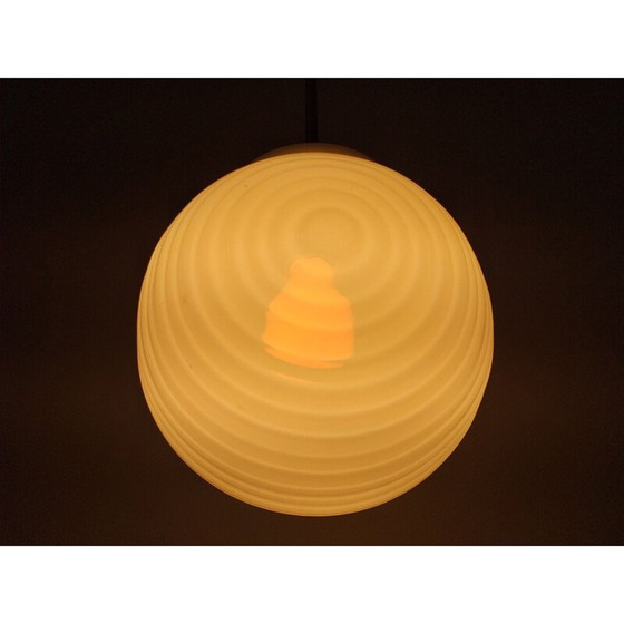 Image 1 of Vintage glazen hanglamp 1970