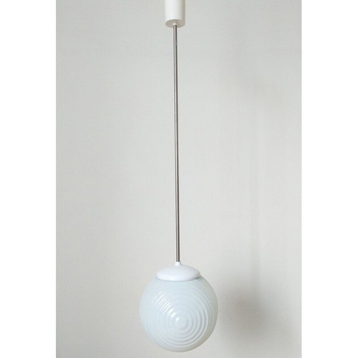 Vintage glazen hanglamp 1970