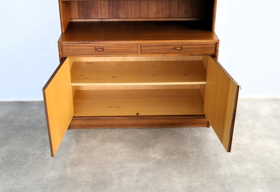 Image 1 of 1x vintage teak vitrinekast