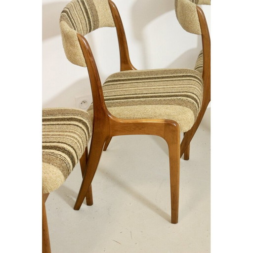 Paar vintage gondelstoelen voor Baumann, Frankrijk 1960