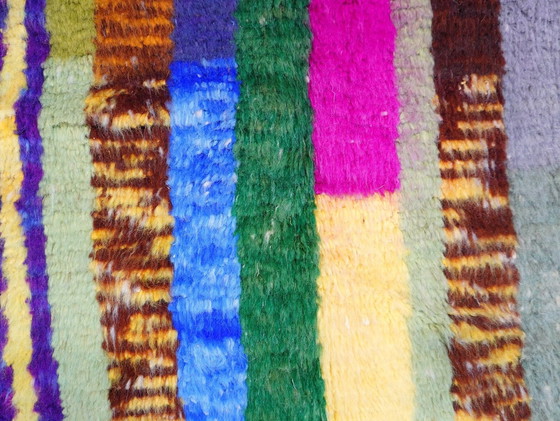 Image 1 of Berber tapijt - 254 cm x 148 cm - gekleurde wol