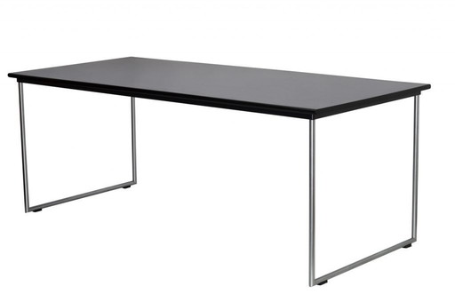 Gispen Gs 1296 - Tafel - Aluminium Frame - Zwart Blad