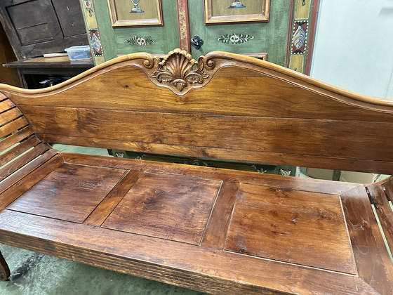 Image 1 of Vintage teakhouten bank