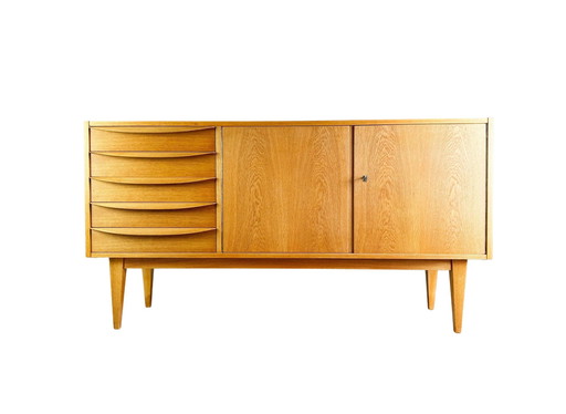 Veb Dw Hellerau dressoir 602 Vintage Franz Ehrlich eik