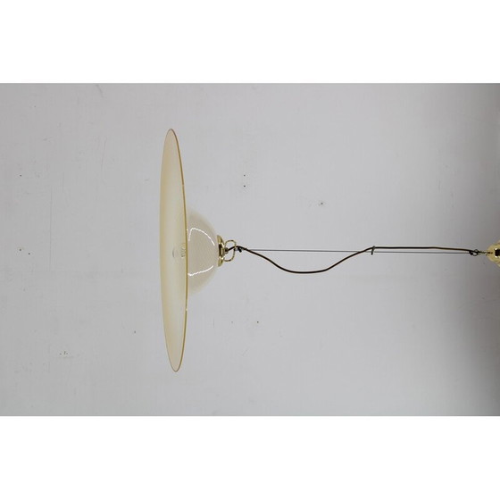 Image 1 of Vintage Italiaanse glazen hanglamp, jaren 1960