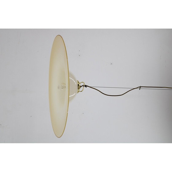 Image 1 of Vintage Italiaanse glazen hanglamp, jaren 1960