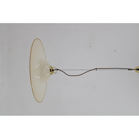 Image 1 of Vintage Italiaanse glazen hanglamp, jaren 1960