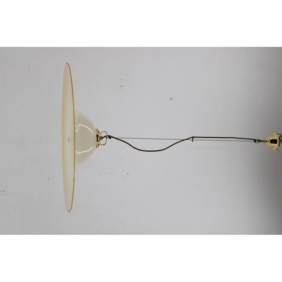 Image 1 of Vintage Italiaanse glazen hanglamp, jaren 1960