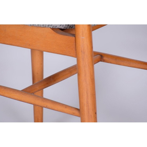 Image 1 of Set van 4 vintage beuken stoelen voor Jitona Soběslav, Tsjecho-Slowakije 1960