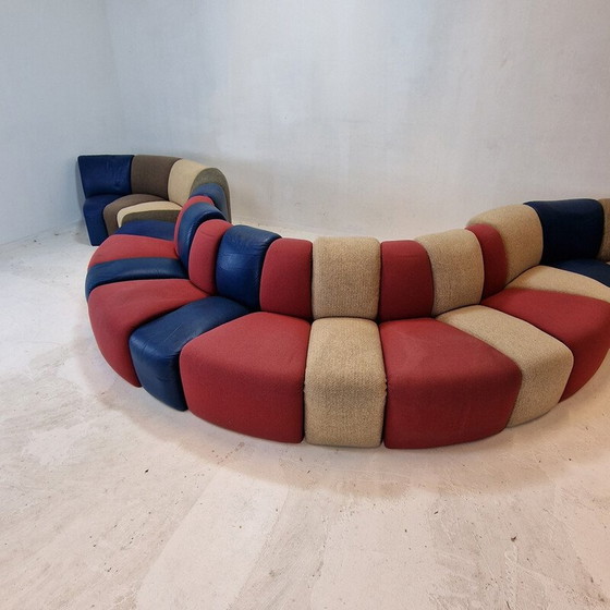 Image 1 of Vintage 3-zits Mississippi sofa van Pierre Paulin voor Artifort, Nederland 1970