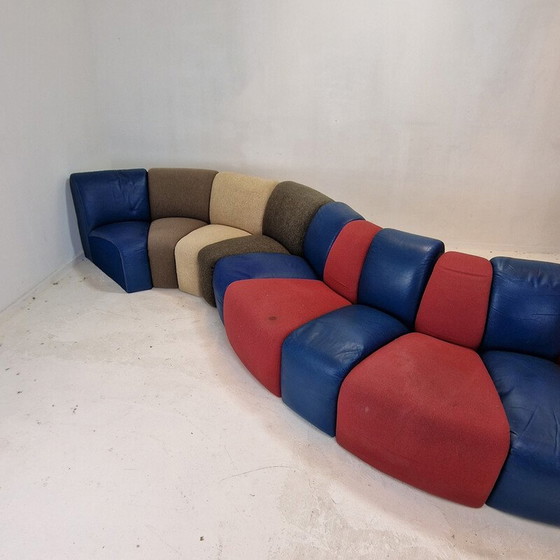 Image 1 of Vintage 3-zits Mississippi sofa van Pierre Paulin voor Artifort, Nederland 1970