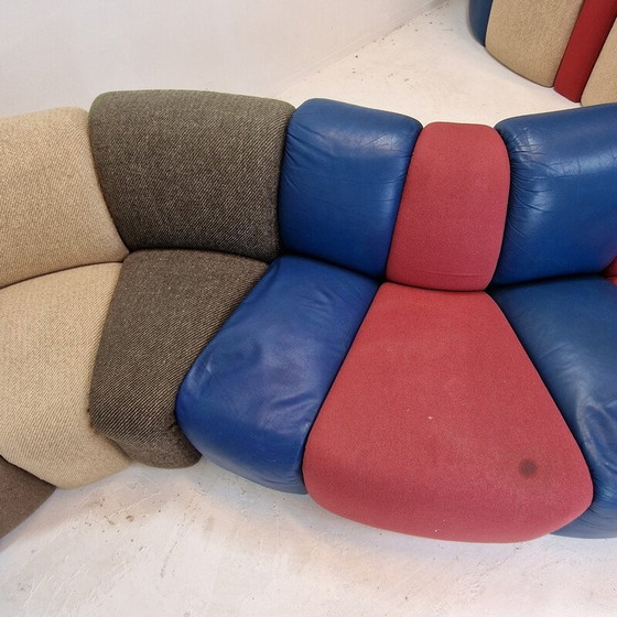 Image 1 of Vintage 3-zits Mississippi sofa van Pierre Paulin voor Artifort, Nederland 1970