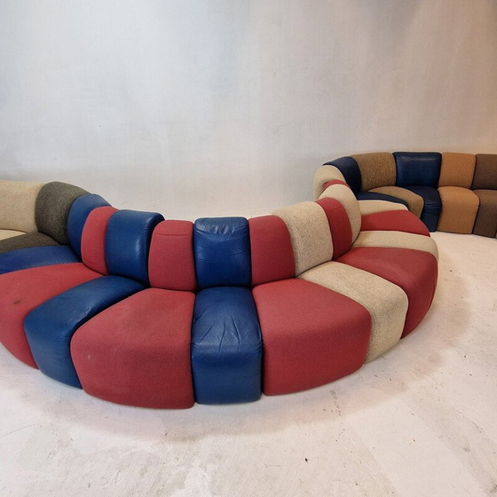 Image 1 of Vintage 3-zits Mississippi sofa van Pierre Paulin voor Artifort, Nederland 1970