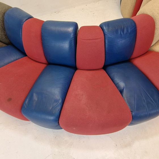 Image 1 of Vintage 3-zits Mississippi sofa van Pierre Paulin voor Artifort, Nederland 1970