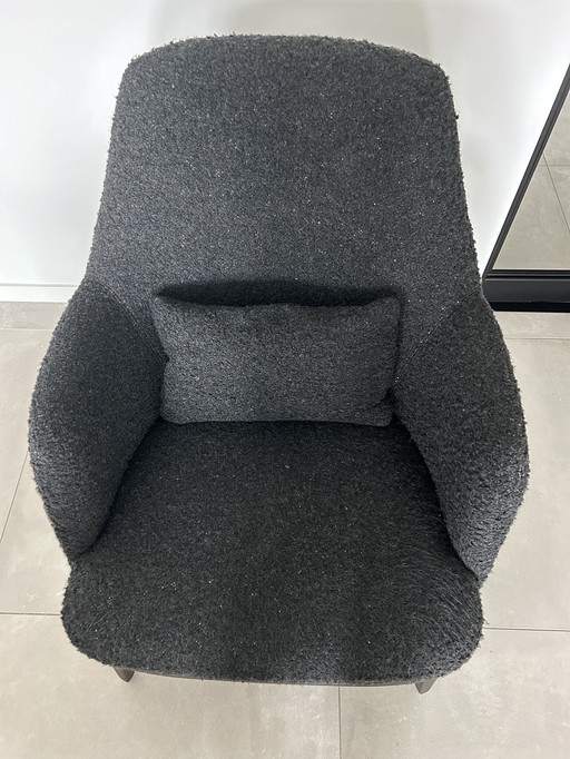 Zwarte fauteuil Baldwin