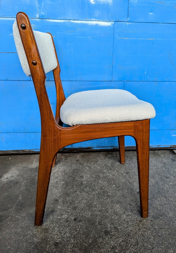 Image 1 of 4x Midcentury Teak Eetstoelen- Denemarken